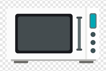 Microwave with buttons line icon. Oven, food, waves, heating, kitchen, heat, grill, household, electricity, plate, emitter, electrical appliance. Vector line icon for business and advertising