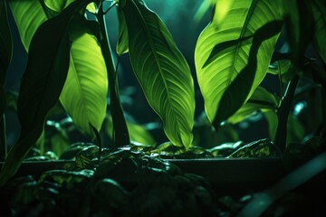 Detailed close up of green plant. Ideal for botanical projects