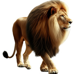 Obraz premium lion isolated on transparent background, png