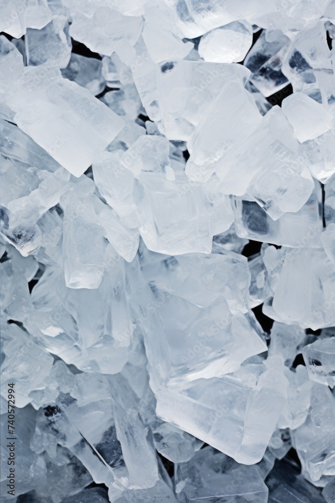 Aufkleber ice cubes arranged on a table, suitable for various uses