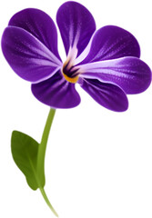 Violet clipart. A cute Violet flower icon.