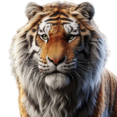 Fototapeta premium bengal tiger isolate on transparent background