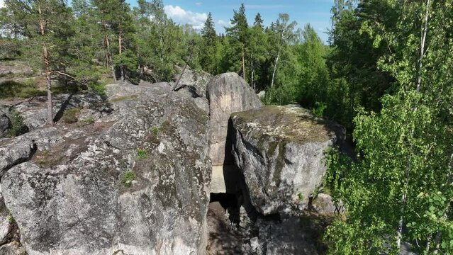 Aerial view of Temple of Lemmink&auml;inen in Gumbostrand, Finland.