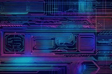 Cyber neo futuristic grids, and elements, retro collection is a trending mixture modern diverse design elements. Cyberpunk retro futurism set, vaporwave. Digital elements for web design