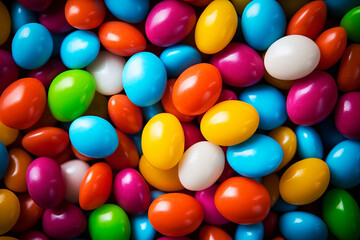 Fototapeta na wymiar Multi-colored candies. Generative AI
