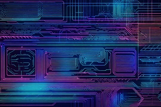 Cyber neo futuristic grids, and elements, retro collection is a trending mixture modern diverse design elements. Cyberpunk retro futurism set, vaporwave. Digital elements for web design