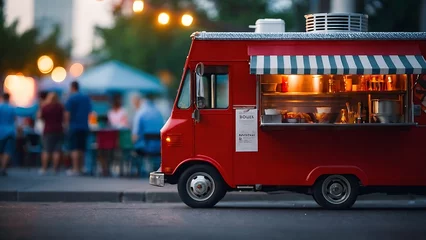 Foto op Canvas food truck in the city , street food © VFX1988