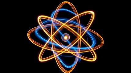 Subatomic proton particle collision creating nuclear fusion in scientific research experiment. - obrazy, fototapety, plakaty