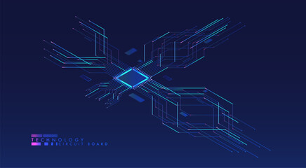 Abstract circuit board background.