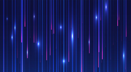 Abstract blue lines on dark background.