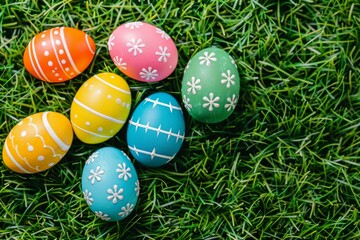 Happy Easter Eggs Basket pollination. Bunny hopping in flower Turquoise Gem decoration. Adorable hare 3d delphiniums rabbit illustration. Holy week easter festive hunt comedy card easter favor boxes