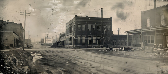 Original location, old factory, our original establishment, type of old photo.