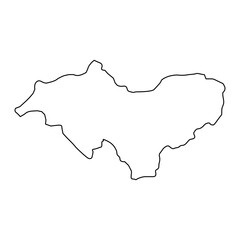 Canar Province map, administrative division of Ecuador. Vector illustration.