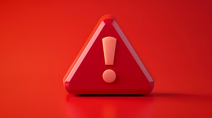 Exclamation mark background, 3d rendering