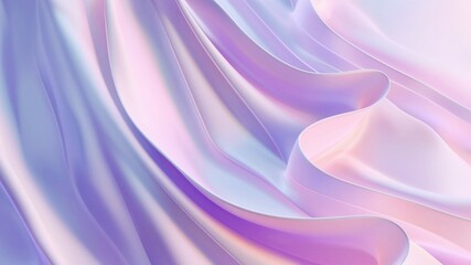 3D rendering, abstract blue and pink waves, texture background with light smooth satin fabric
