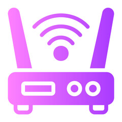 wifi router gradient icon