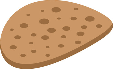 Restaurant food icon isometric vector. Tortilla food sauce. Party snack