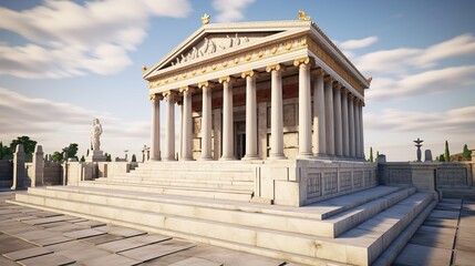 Fototapeta premium Tales from the Tomb: Exploring Mausolus' Resting Place