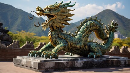Fototapeta na wymiar Dragon chinese Background hd photo