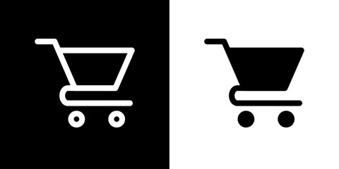 shopping cart icon vector. linear and filled cart icon. Web,Ui. illustration vector. © C-TOPICS