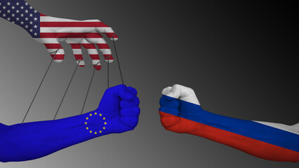 The Europe is led by the USA, like a puppet, for the war against Russia