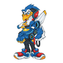 Blue Bird Mascot