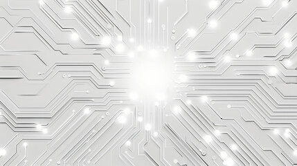 White computer chip light fluorescent button