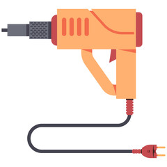 Welding gun for repair vector cartoon illustration isolated on a white background.