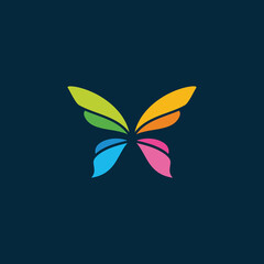 Colorful Butterfly vector logo design template © yopie