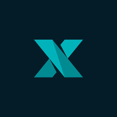 Initial Letter X vector logo design template