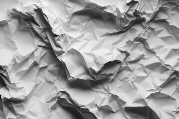 Background texture of white paper with a crumpled appearance