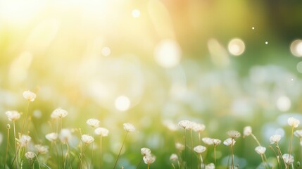 Spring's Gentle Bokeh: A Dreamlike Floral Symphony - Generative AI