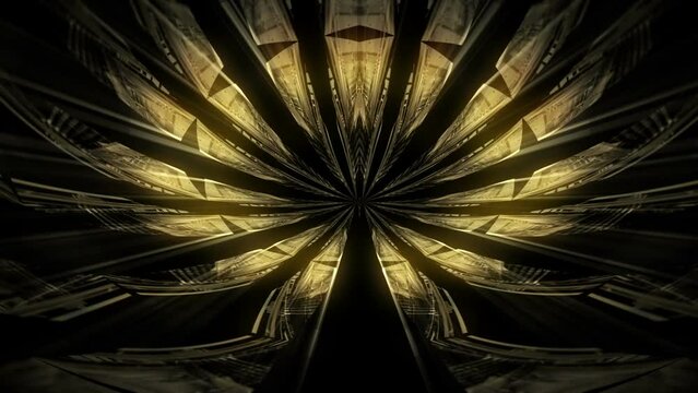 Pyrite Needle Rays Motion Background