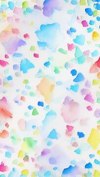 Abstract colorful background. Abstract light multicolor watercolor background for children's party, birthday or card. Watercolor multi-colored spots of different shapes on a white background.