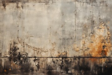 Capture the essence of urban grit with a grunge texture background, featuring distressed surfaces, rough textures, and raw elements, Generative AI.
