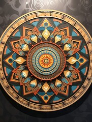 Fototapeta premium Vintage Intricate Mandala and Geometric Designs - Circular Wall Art Masterpieces