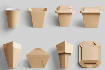 a bunch of different shapes and sizes of paper