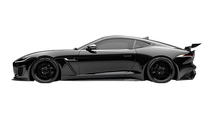 Fototapeta premium Luxury car, transparent background, Ai generative