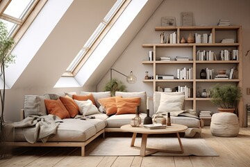 Fabulous Loft Living Room Designs with Nordic Influence and Terracotta Accents on Light Wood Floors