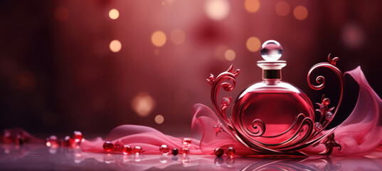 Essence of Romance: Elegant Perfume Bottle