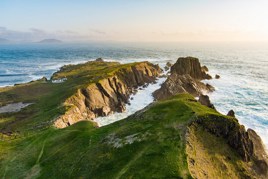 Scheildren, most iconic and photographed landscape at Malin Head, Ireland's northernmost point, Wild Atlantic Way, spectacular coastal route. Numerous Discovery Points. Co. Donegal
