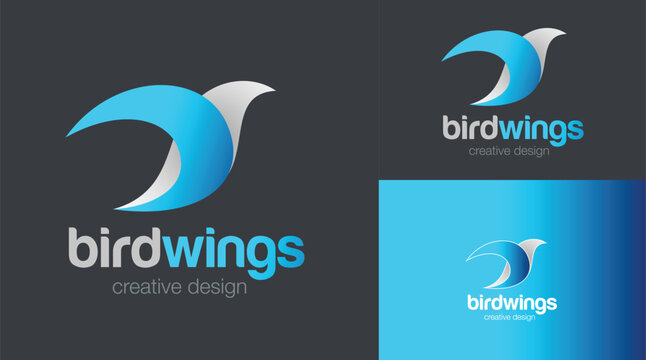 Bird Wings logo wings logo bird logo