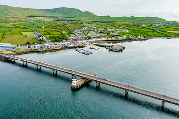 Maurice O'Neill Memorial Bridge, a bridge connecting Portmagee town and Valentia Island, county...