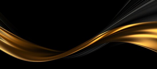 Abstract luxury background. Curved flow Abstract golden waves.