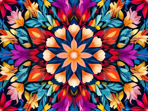 full bloom Floral details: A Tapestry of Hues, a vibrant burst of floral colors