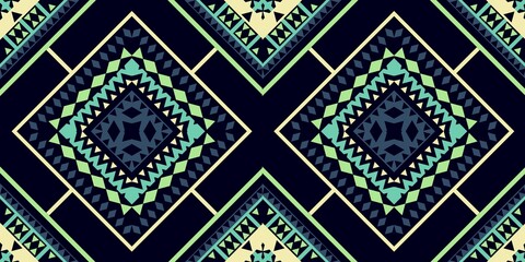 Obraz premium Ethnic patterns with simple shapes. Tribal and ethnic fabrics. African, American, Mexican, Indian styles. Simple geometric pattern elements are best used in web design, business textile printing.