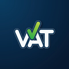 vat value-added tax concepts special designed for tax, accounting and business firm in full vector template,  - obrazy, fototapety, plakaty