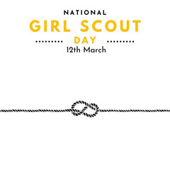 National girl scout day - obrazy, fototapety, plakaty