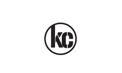 Naklejka premium KC, CK , C , K , Abstract Letters Logo Monogram 