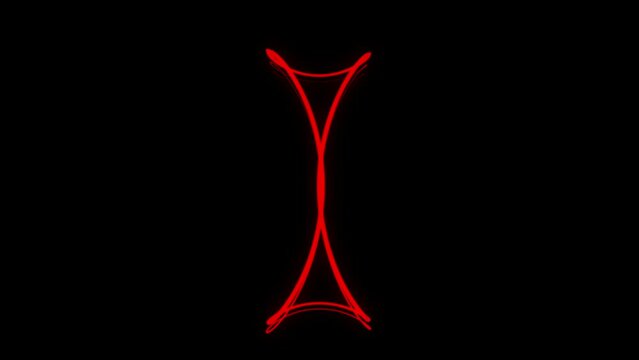 Infinity Red Abstract Background Texture Loop